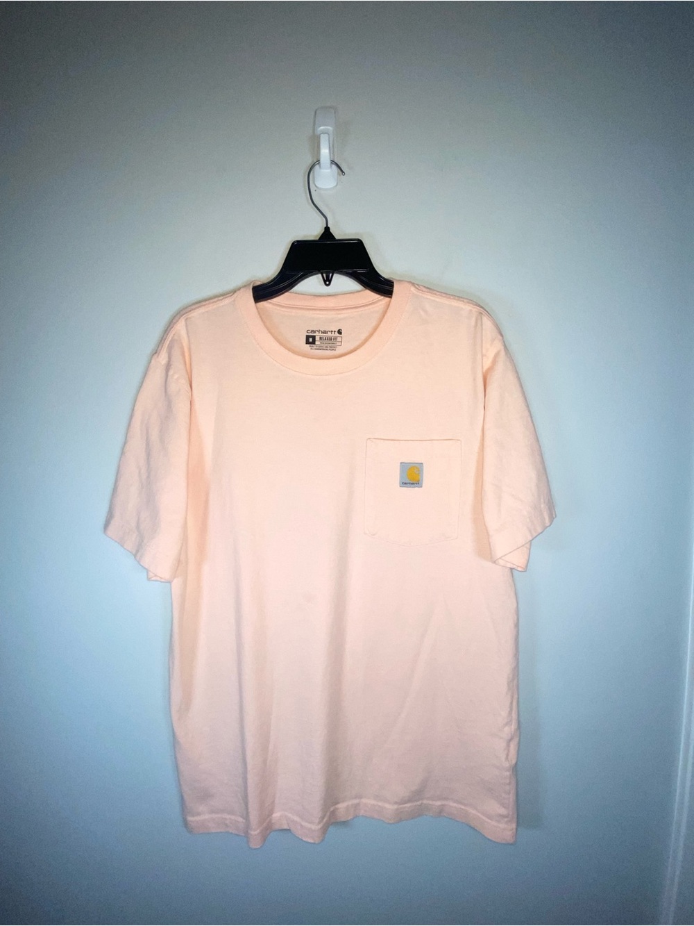 Carhartt Peach Crewneck Short-Sleeve Pocket Tee